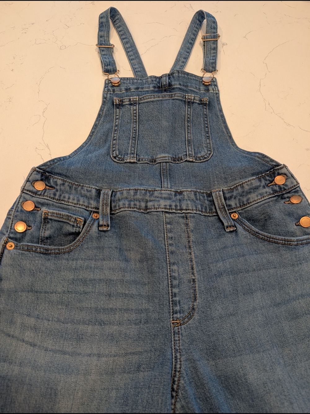 Universal Thread Blue Denim Overalls - Picture 2 of 4